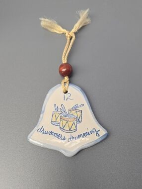 Vtg Louisville Stoneware 12 Days Of Christmas Ornament